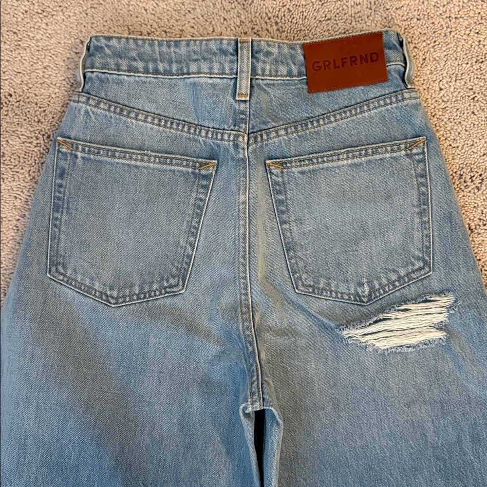 GRLFRND Austen High Rise Jeans La Brea Ave Denim Size 24 - Picture 6 of 13